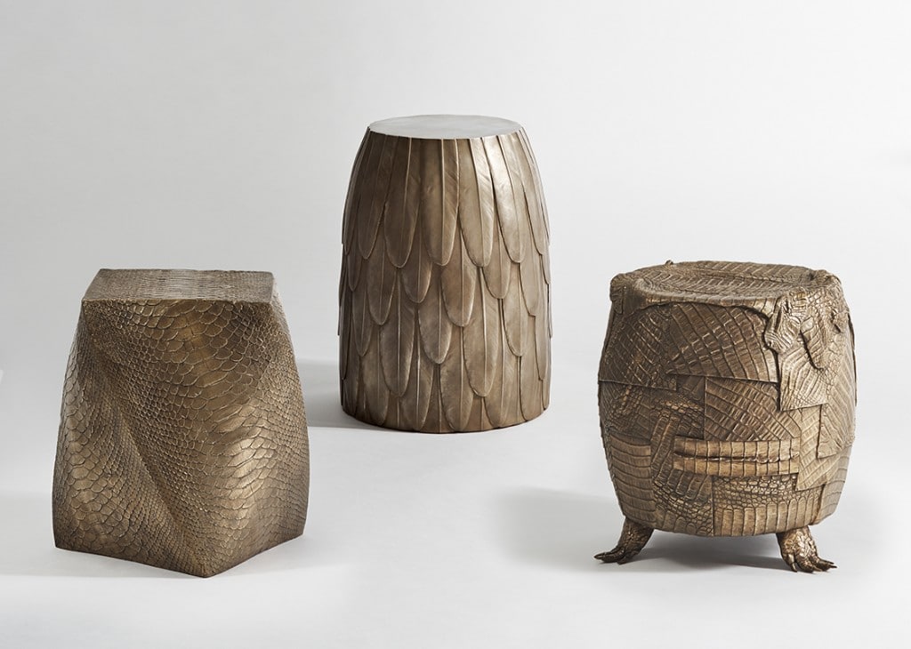 Erin Sullivan, Assorted Bronze Table-Stools, USA, 2015